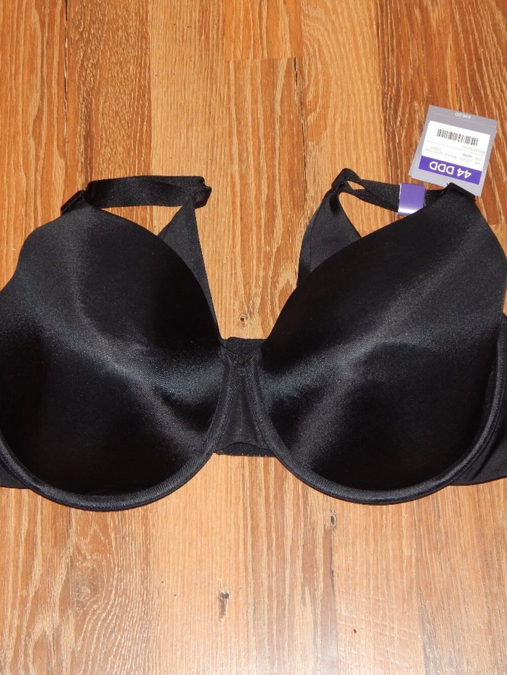 NEW NWT Women's Size 44DDD Catherines Lined Underwire T-shirt Bra Black